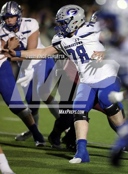 Thumbnail 2 in Georgetown @ Dripping Springs (UIL 5A Bi-District Playoff) photogallery.