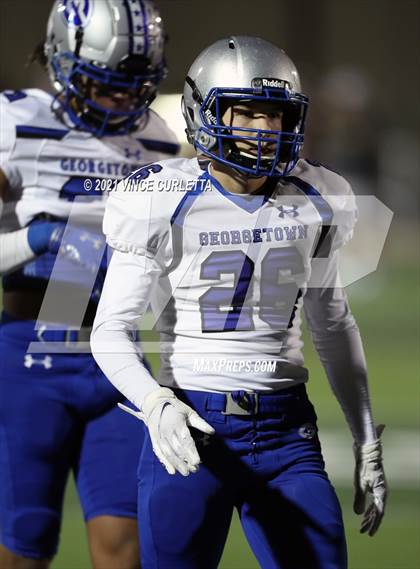 Thumbnail 3 in Georgetown @ Dripping Springs (UIL 5A Bi-District Playoff) photogallery.
