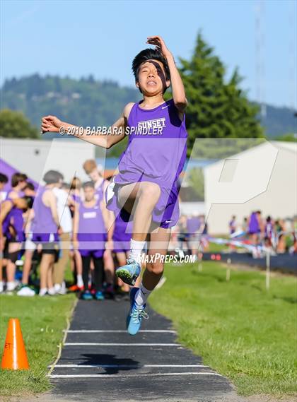 Thumbnail 2 in JV: Jesuit @ Sunset (Long Jump) photogallery.