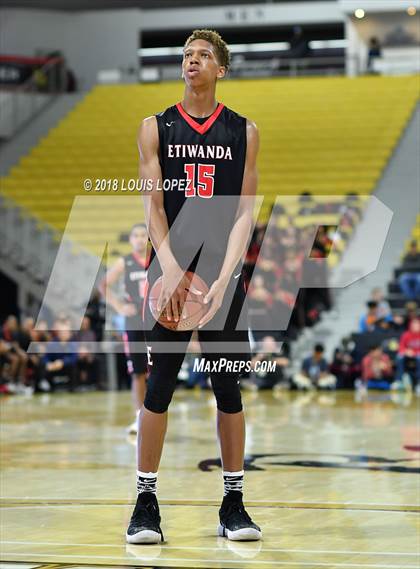 Thumbnail 2 in Etiwanda @ Sierra Canyon (CIF Open DIV Southern Regional Final) photogallery.