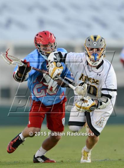 Thumbnail 2 in Charlotte Catholic vs. Apex (NCHSAA 4A Final) photogallery.