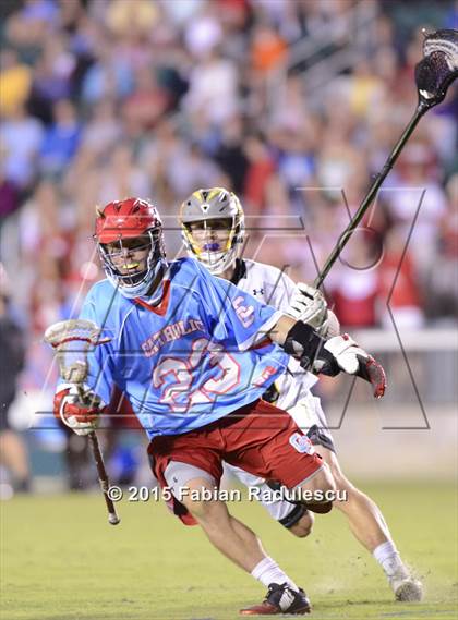 Thumbnail 2 in Charlotte Catholic vs. Apex (NCHSAA 4A Final) photogallery.