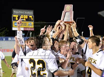 Thumbnail 2 in Charlotte Catholic vs. Apex (NCHSAA 4A Final) photogallery.