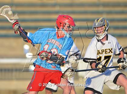 Thumbnail 3 in Charlotte Catholic vs. Apex (NCHSAA 4A Final) photogallery.