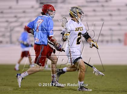 Thumbnail 3 in Charlotte Catholic vs. Apex (NCHSAA 4A Final) photogallery.