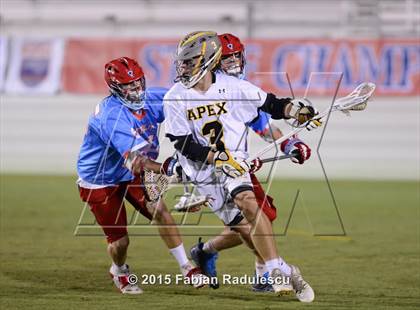 Thumbnail 1 in Charlotte Catholic vs. Apex (NCHSAA 4A Final) photogallery.