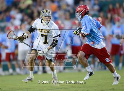 Thumbnail 2 in Charlotte Catholic vs. Apex (NCHSAA 4A Final) photogallery.