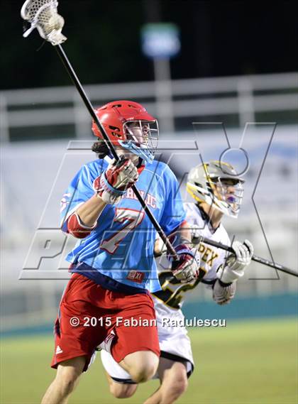 Thumbnail 1 in Charlotte Catholic vs. Apex (NCHSAA 4A Final) photogallery.