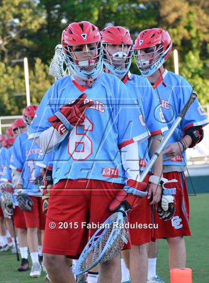 Thumbnail 3 in Charlotte Catholic vs. Apex (NCHSAA 4A Final) photogallery.