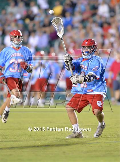 Thumbnail 2 in Charlotte Catholic vs. Apex (NCHSAA 4A Final) photogallery.