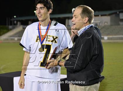 Thumbnail 3 in Charlotte Catholic vs. Apex (NCHSAA 4A Final) photogallery.