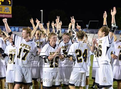 Thumbnail 1 in Charlotte Catholic vs. Apex (NCHSAA 4A Final) photogallery.