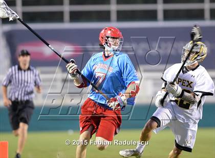Thumbnail 3 in Charlotte Catholic vs. Apex (NCHSAA 4A Final) photogallery.