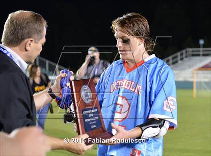 Thumbnail 1 in Charlotte Catholic vs. Apex (NCHSAA 4A Final) photogallery.