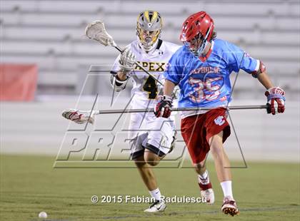 Thumbnail 1 in Charlotte Catholic vs. Apex (NCHSAA 4A Final) photogallery.