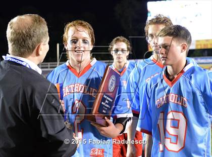 Thumbnail 2 in Charlotte Catholic vs. Apex (NCHSAA 4A Final) photogallery.