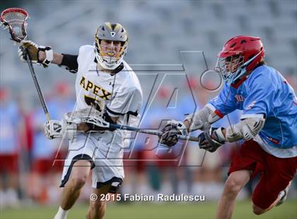 Thumbnail 2 in Charlotte Catholic vs. Apex (NCHSAA 4A Final) photogallery.