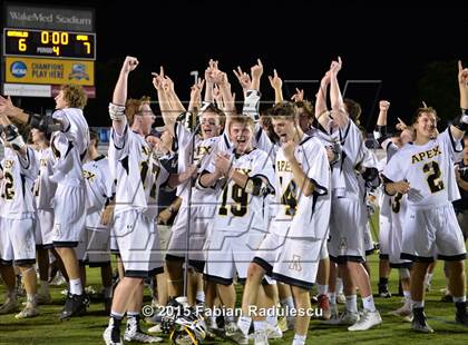 Thumbnail 2 in Charlotte Catholic vs. Apex (NCHSAA 4A Final) photogallery.