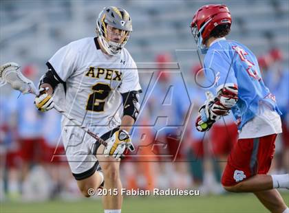 Thumbnail 2 in Charlotte Catholic vs. Apex (NCHSAA 4A Final) photogallery.