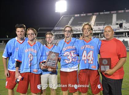 Thumbnail 3 in Charlotte Catholic vs. Apex (NCHSAA 4A Final) photogallery.