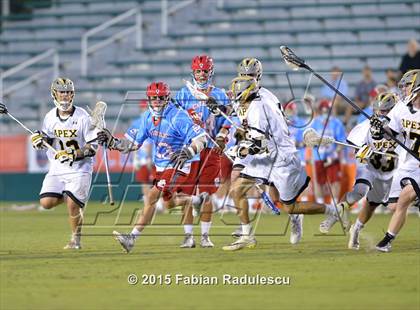 Thumbnail 1 in Charlotte Catholic vs. Apex (NCHSAA 4A Final) photogallery.