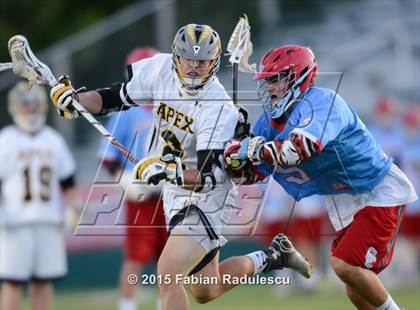 Thumbnail 3 in Charlotte Catholic vs. Apex (NCHSAA 4A Final) photogallery.