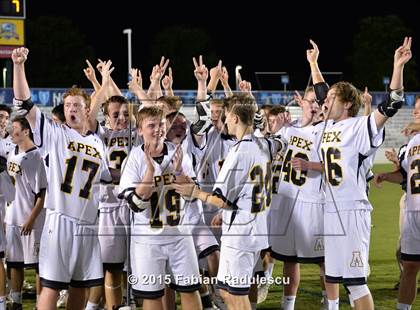 Thumbnail 3 in Charlotte Catholic vs. Apex (NCHSAA 4A Final) photogallery.