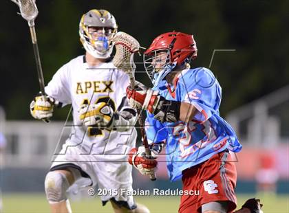 Thumbnail 3 in Charlotte Catholic vs. Apex (NCHSAA 4A Final) photogallery.