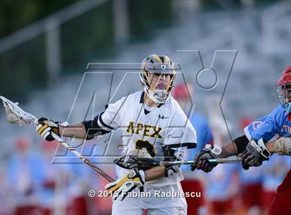 Thumbnail 3 in Charlotte Catholic vs. Apex (NCHSAA 4A Final) photogallery.