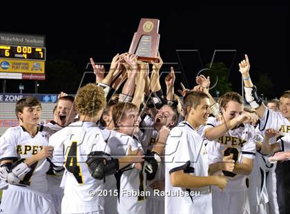 Thumbnail 3 in Charlotte Catholic vs. Apex (NCHSAA 4A Final) photogallery.