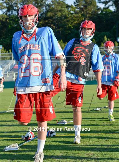 Thumbnail 3 in Charlotte Catholic vs. Apex (NCHSAA 4A Final) photogallery.