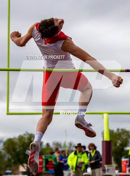 Thumbnail 1 in CHSAA Track and Field 1A, 2A, 3A Championships (Boys High Jump) photogallery.