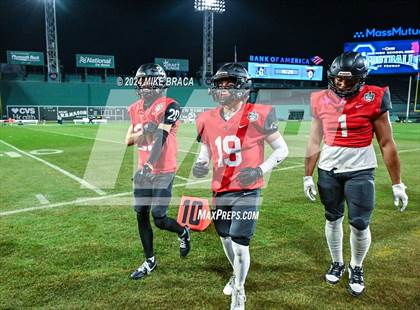Thumbnail 3 in Swampscott vs Marblehead (High School Football at Fenway Park) photogallery.
