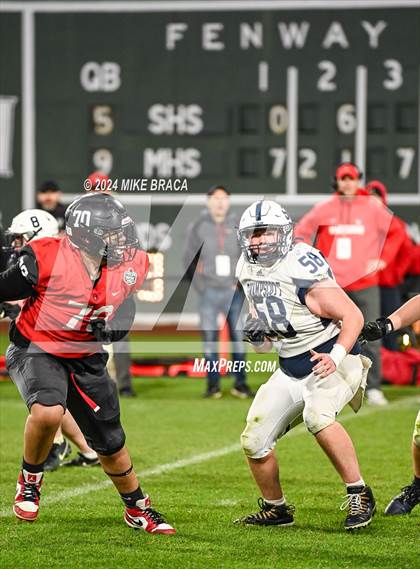 Thumbnail 3 in Swampscott vs Marblehead (High School Football at Fenway Park) photogallery.
