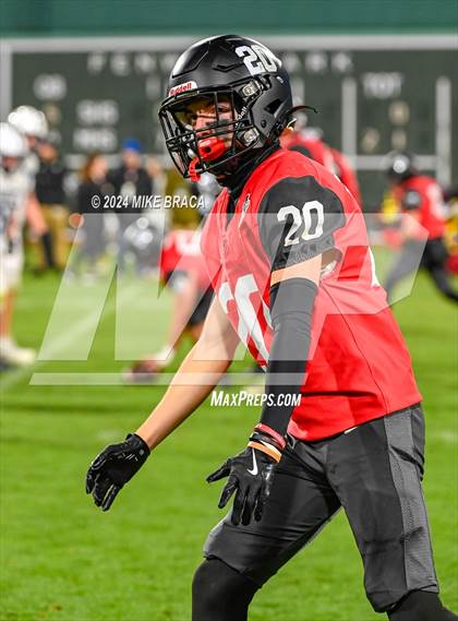 Thumbnail 3 in Swampscott vs Marblehead (High School Football at Fenway Park) photogallery.