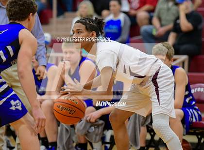Thumbnail 1 in Gervin Academy vs. Falls City (UIL 2A BiDistrict Playoffs) photogallery.