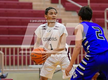 Thumbnail 3 in Gervin Academy vs. Falls City (UIL 2A BiDistrict Playoffs) photogallery.