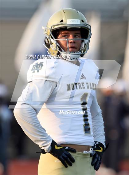 Thumbnail 3 in Notre Dame (SO) @ Saint Francis (Honor Bowl) photogallery.