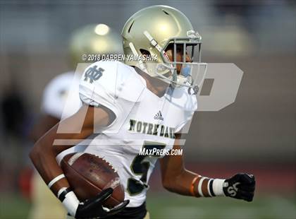 Thumbnail 1 in Notre Dame (SO) @ Saint Francis (Honor Bowl) photogallery.