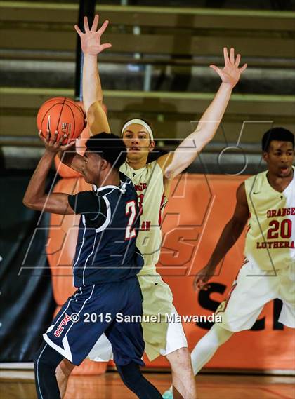 Thumbnail 1 in Orange Lutheran vs George Washington Prep (Beverly Hills 75th Sax Elliot Tournament) photogallery.