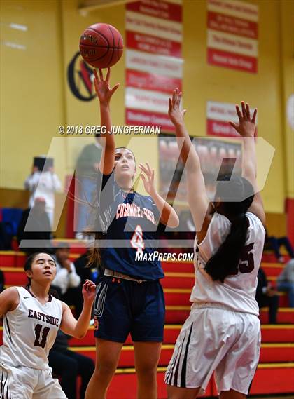 Thumbnail 2 in Cosumnes Oaks vs. Eastside College Prep (Cardinal Newman Classic) photogallery.