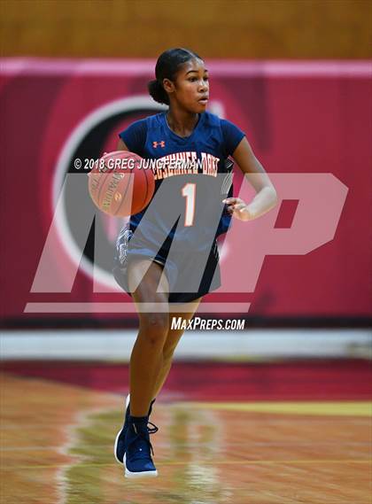 Thumbnail 2 in Cosumnes Oaks vs. Eastside College Prep (Cardinal Newman Classic) photogallery.