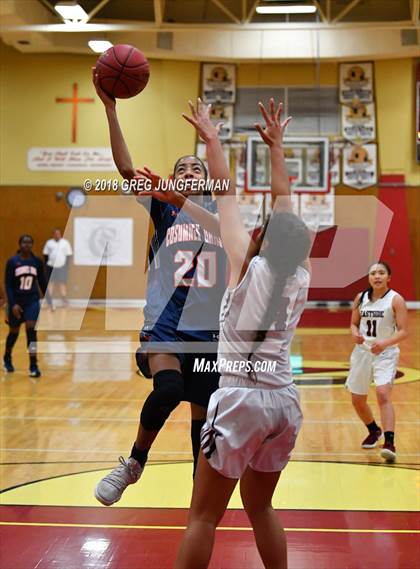 Thumbnail 2 in Cosumnes Oaks vs. Eastside College Prep (Cardinal Newman Classic) photogallery.
