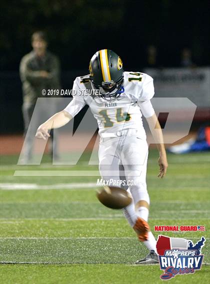 Thumbnail 1 in Placer @ Lincoln (2018 MaxPreps Rivalry Series) photogallery.