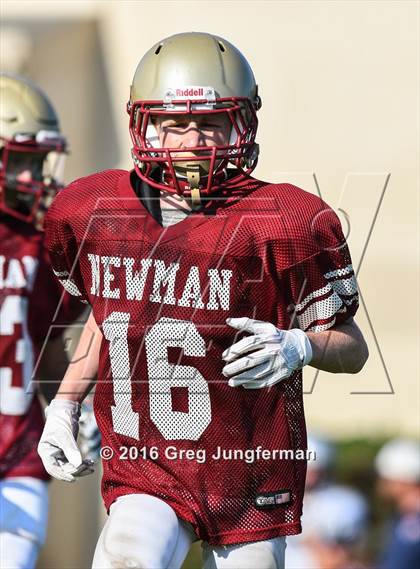 Thumbnail 2 in Justin-Siena @ Cardinal Newman (Scrimmage) photogallery.