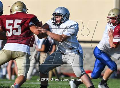 Thumbnail 2 in Justin-Siena @ Cardinal Newman (Scrimmage) photogallery.
