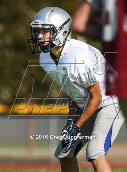 Thumbnail 2 in Justin-Siena @ Cardinal Newman (Scrimmage) photogallery.