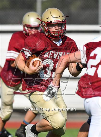 Thumbnail 1 in Justin-Siena @ Cardinal Newman (Scrimmage) photogallery.