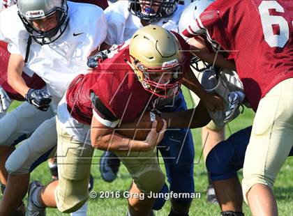 Thumbnail 2 in Justin-Siena @ Cardinal Newman (Scrimmage) photogallery.