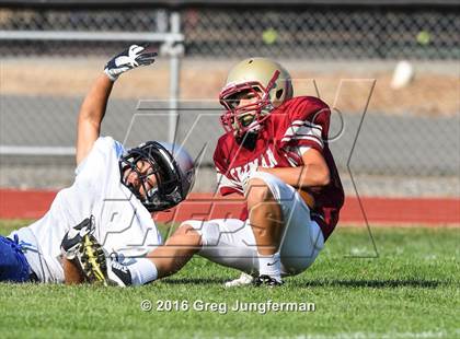 Thumbnail 3 in Justin-Siena @ Cardinal Newman (Scrimmage) photogallery.